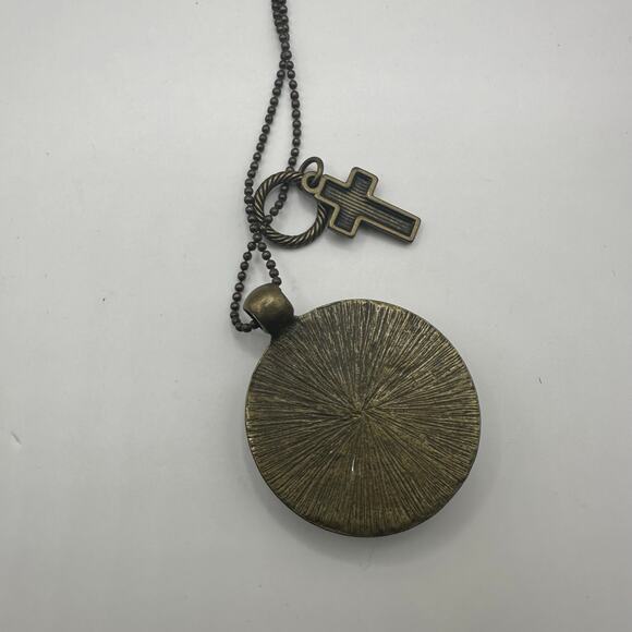 Inspirational Scripture Religious Boho Jewelry Pendant Necklace Rustic Country - Picture 4 of 6